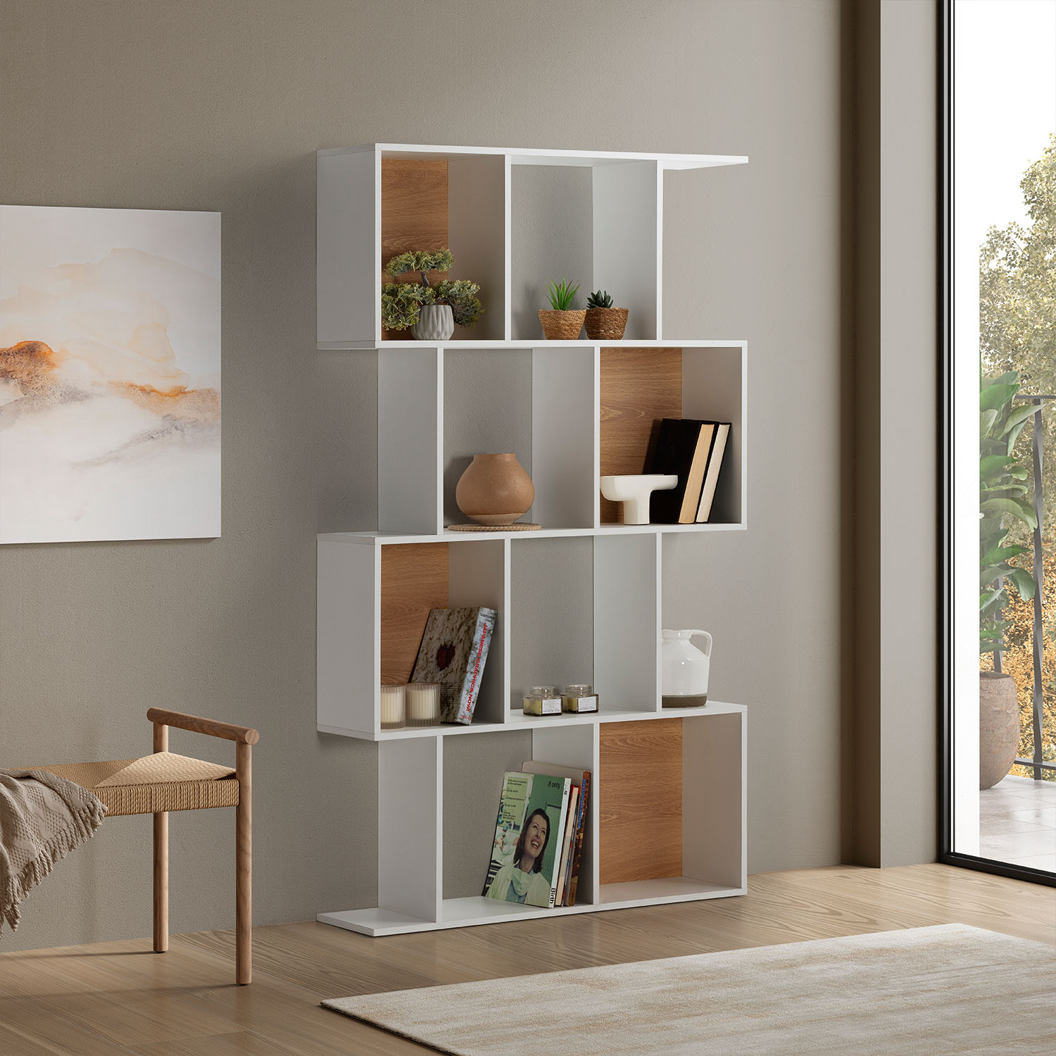 Estanteria Nagato Blanco Ambiente