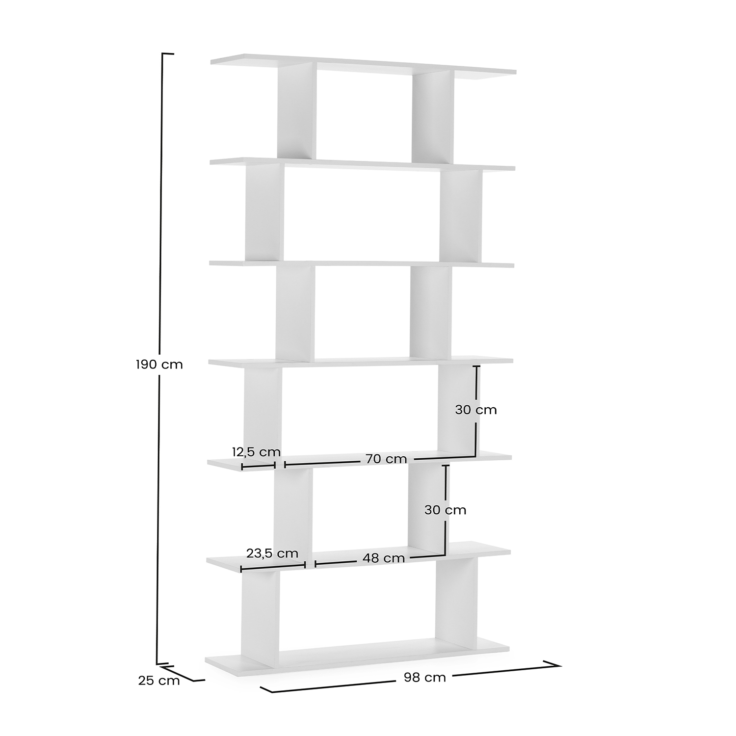 Estanteria Osaka Blanco Dimensiones