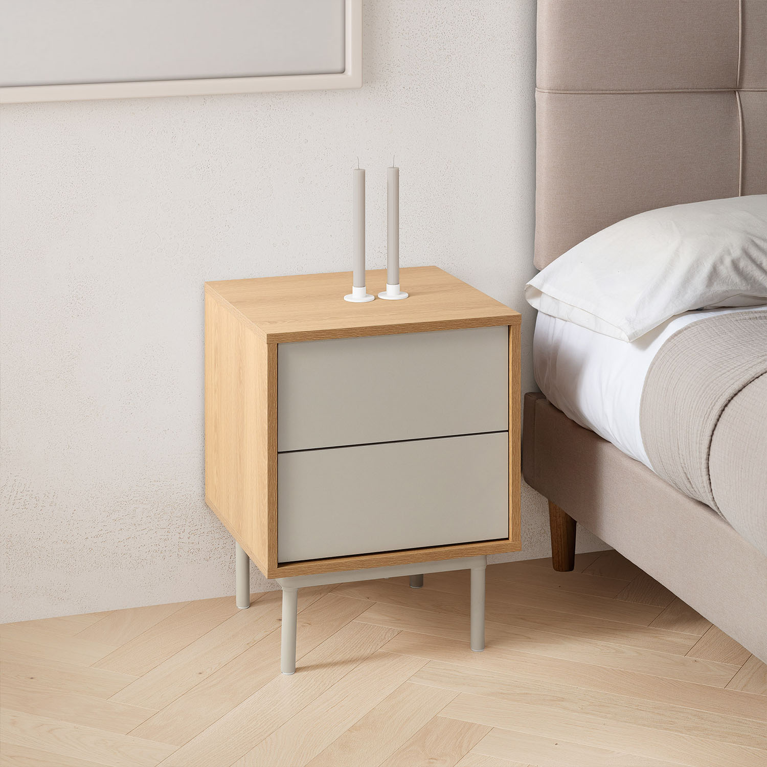 Mesita Cuzco Gris Ambiente