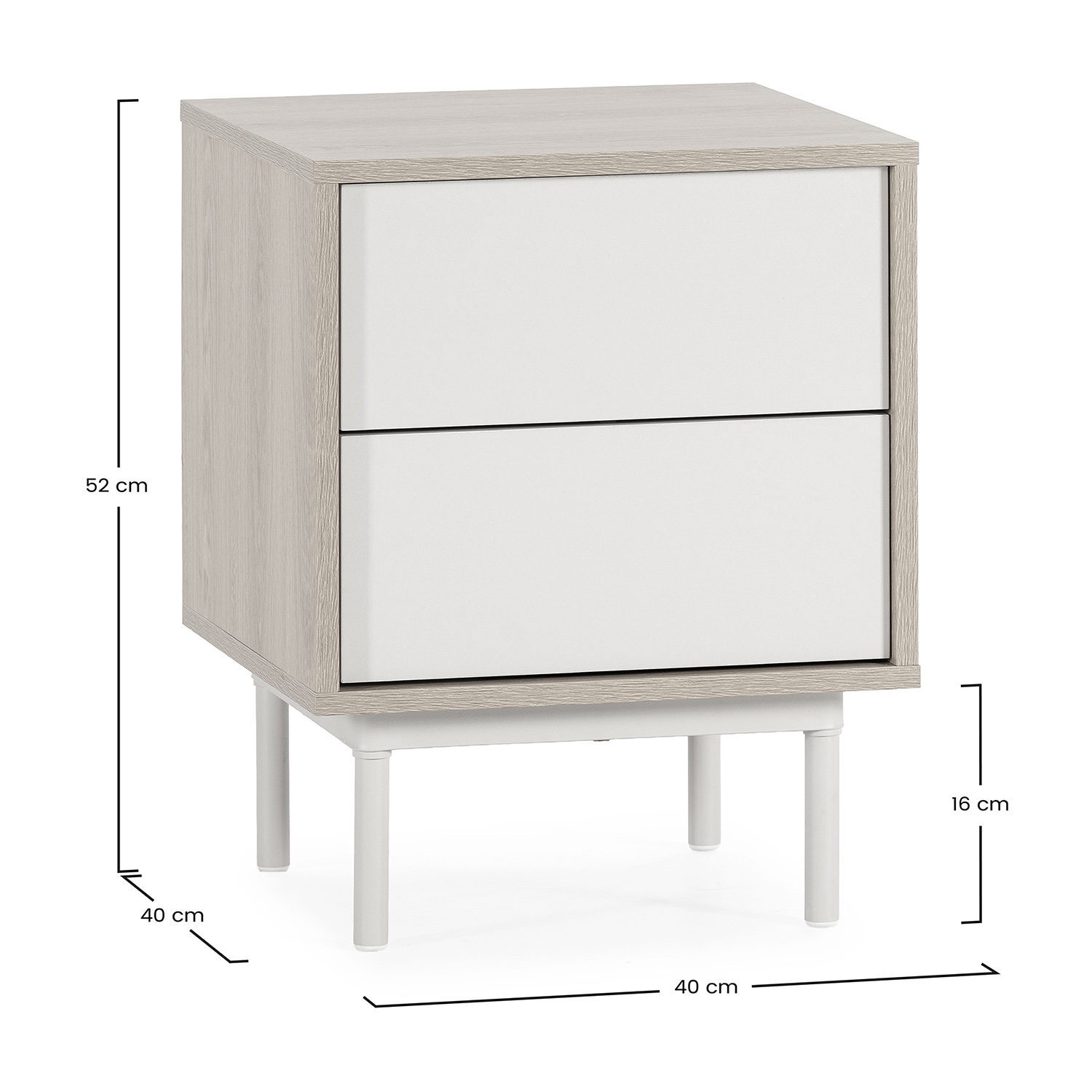 Mesita Cuzco Gris Dimensiones