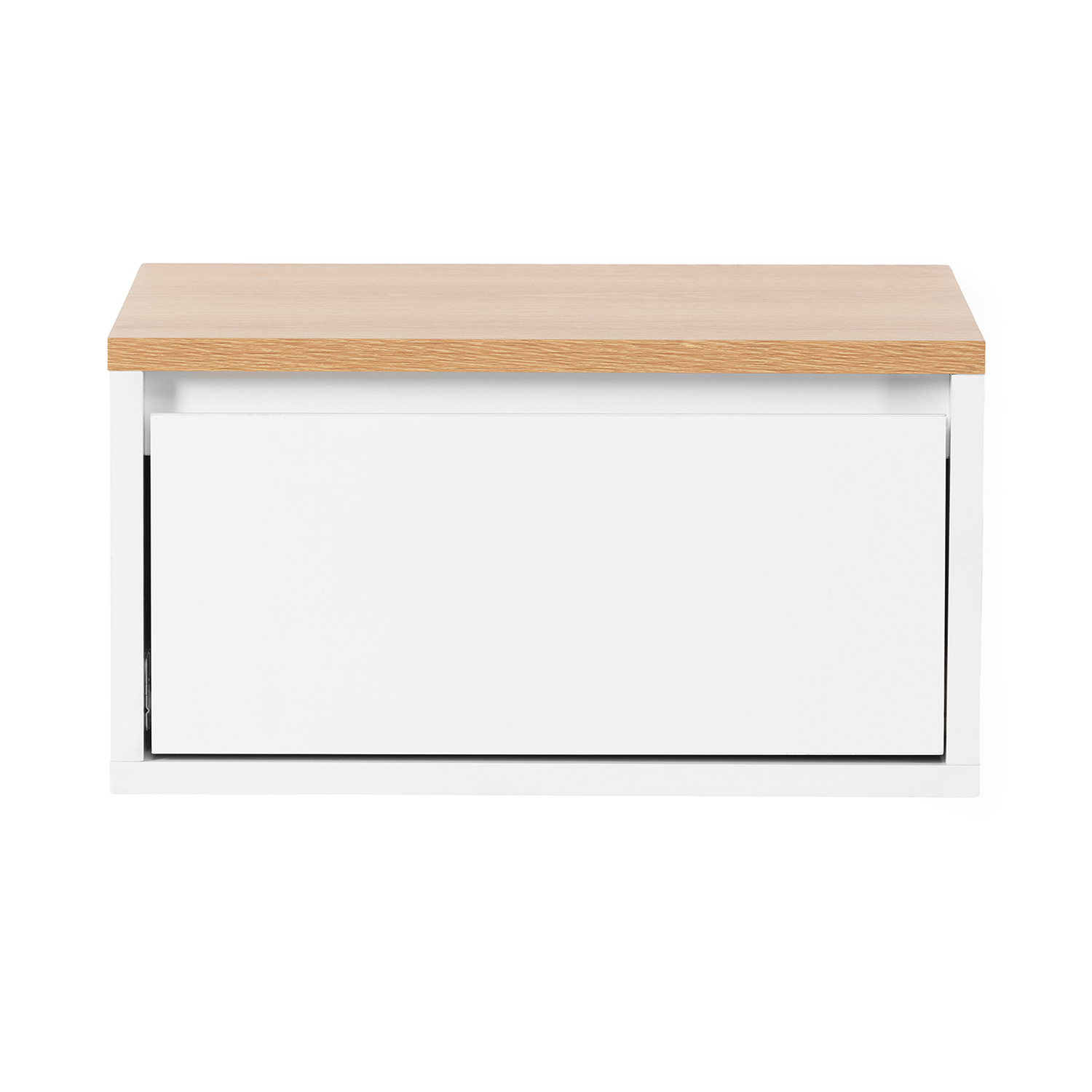 Mesita Flotante Desi Blanco Roble 3