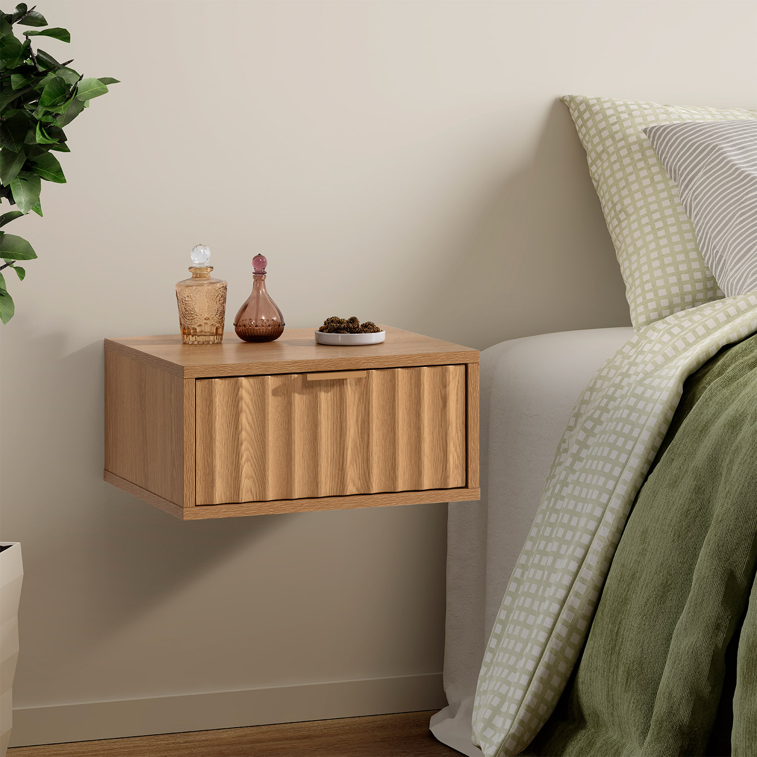 Mesita Flotante Lluvia Roble Ambiente