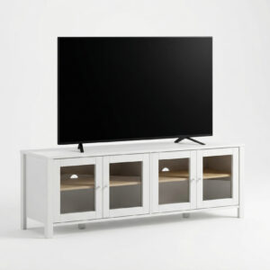 MUEBLE TV ALESSANDRA 4P 150CM BLANCO/ROBLE