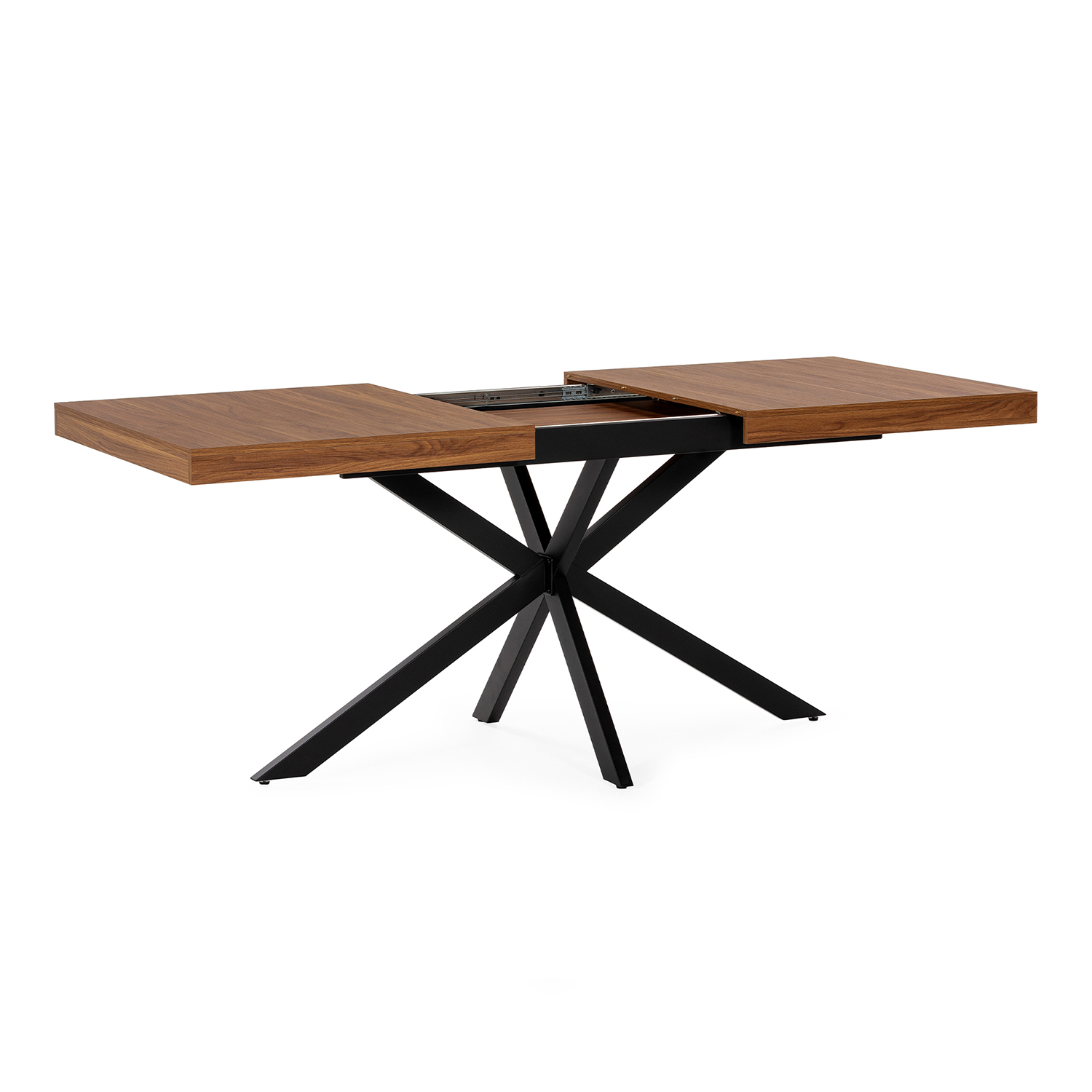 MESA EXTENSIBLE GENOVA 140-180 NOGAL/NEGRO - Imagen 2