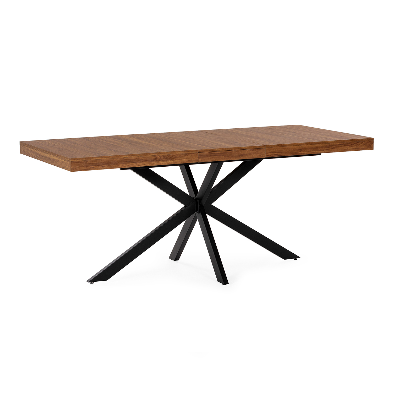 MESA EXTENSIBLE GENOVA 140-180 NOGAL/NEGRO - Imagen 3