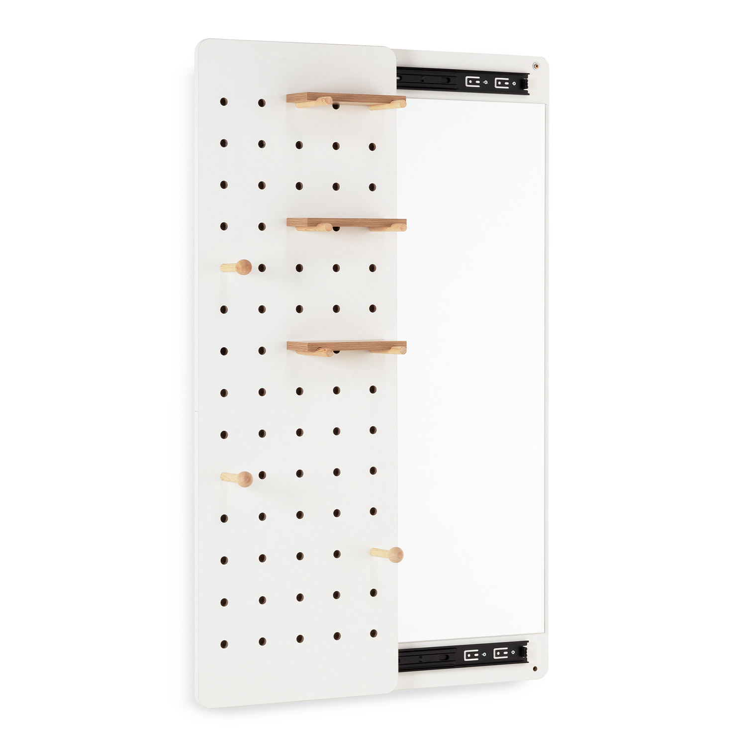 MUEBLE RECIBIDOR VERONA + ESPEJO OCULTO - BLANCO - Imagen 3