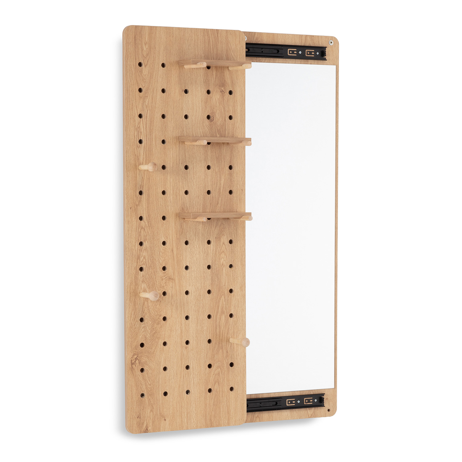 MUEBLE RECIBIDOR VERONA + ESPEJO OCULTO - ROBLE - Imagen 3