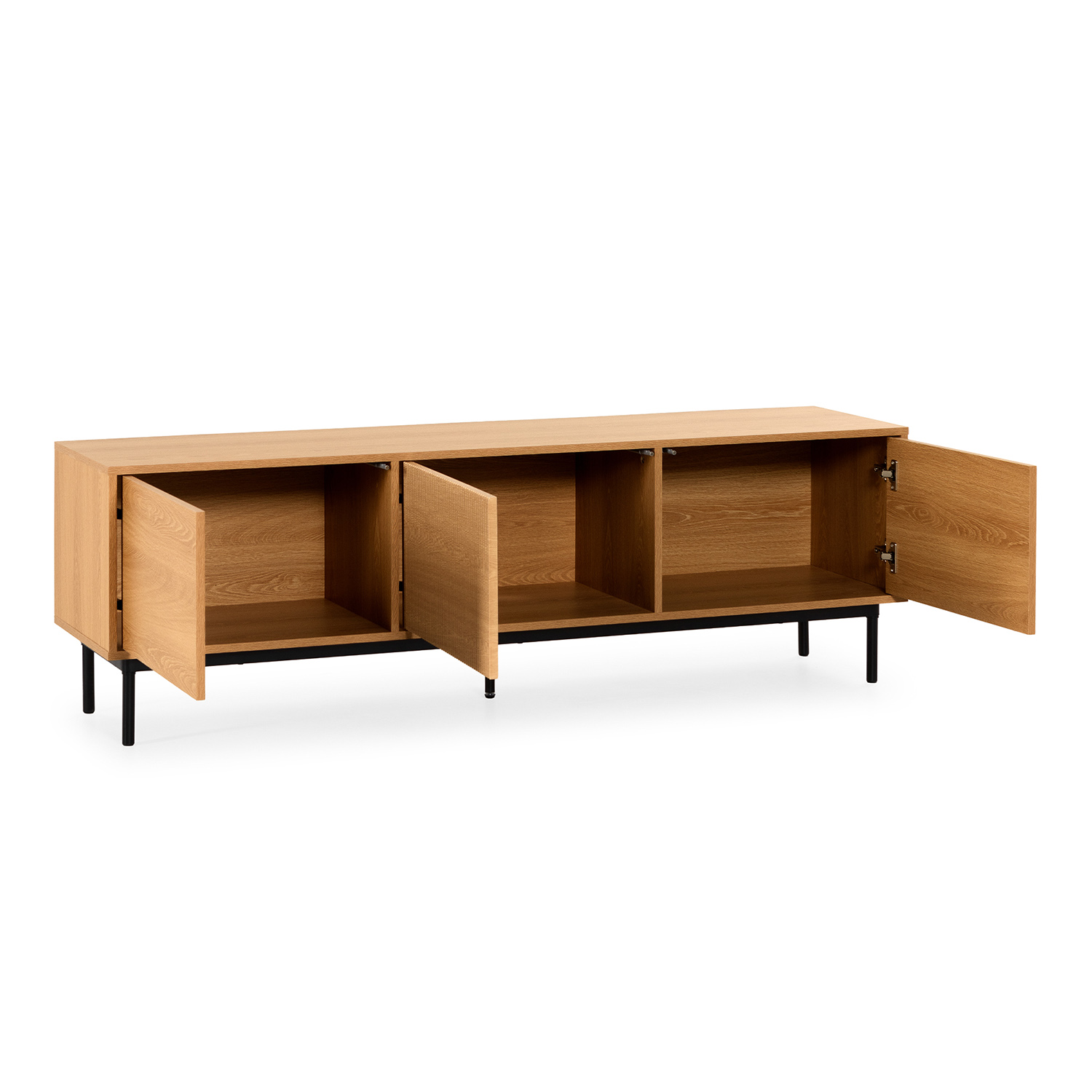 MUEBLE TV FLORIDA 3P ROBLE - Imagen 2