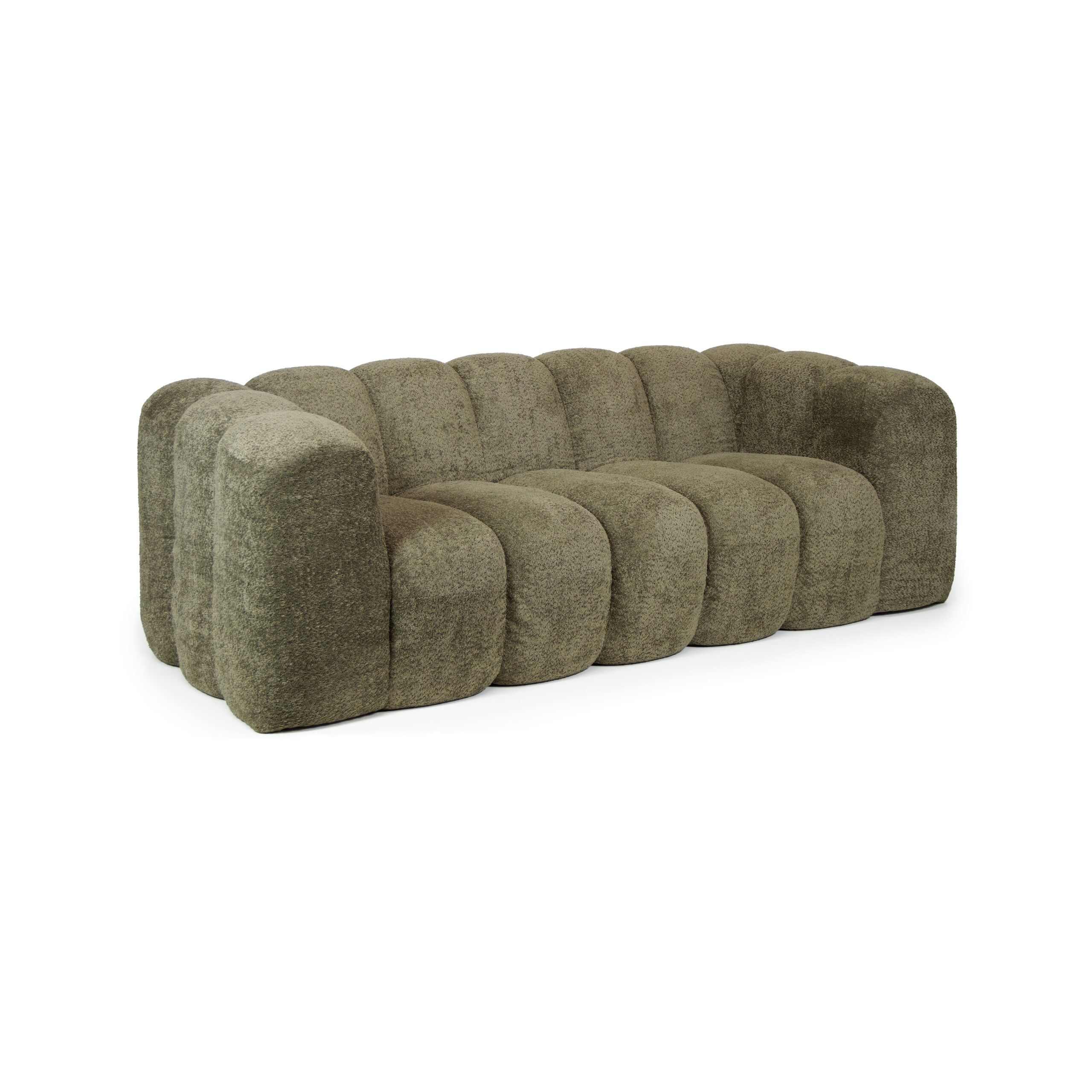 SOFA 3 PLAZAS GAJOS VERDE OSCURO