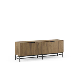 MUEBLE TV AIDEN 2P 150CM ROBLE-UD/NEGRO PIE NEGRO