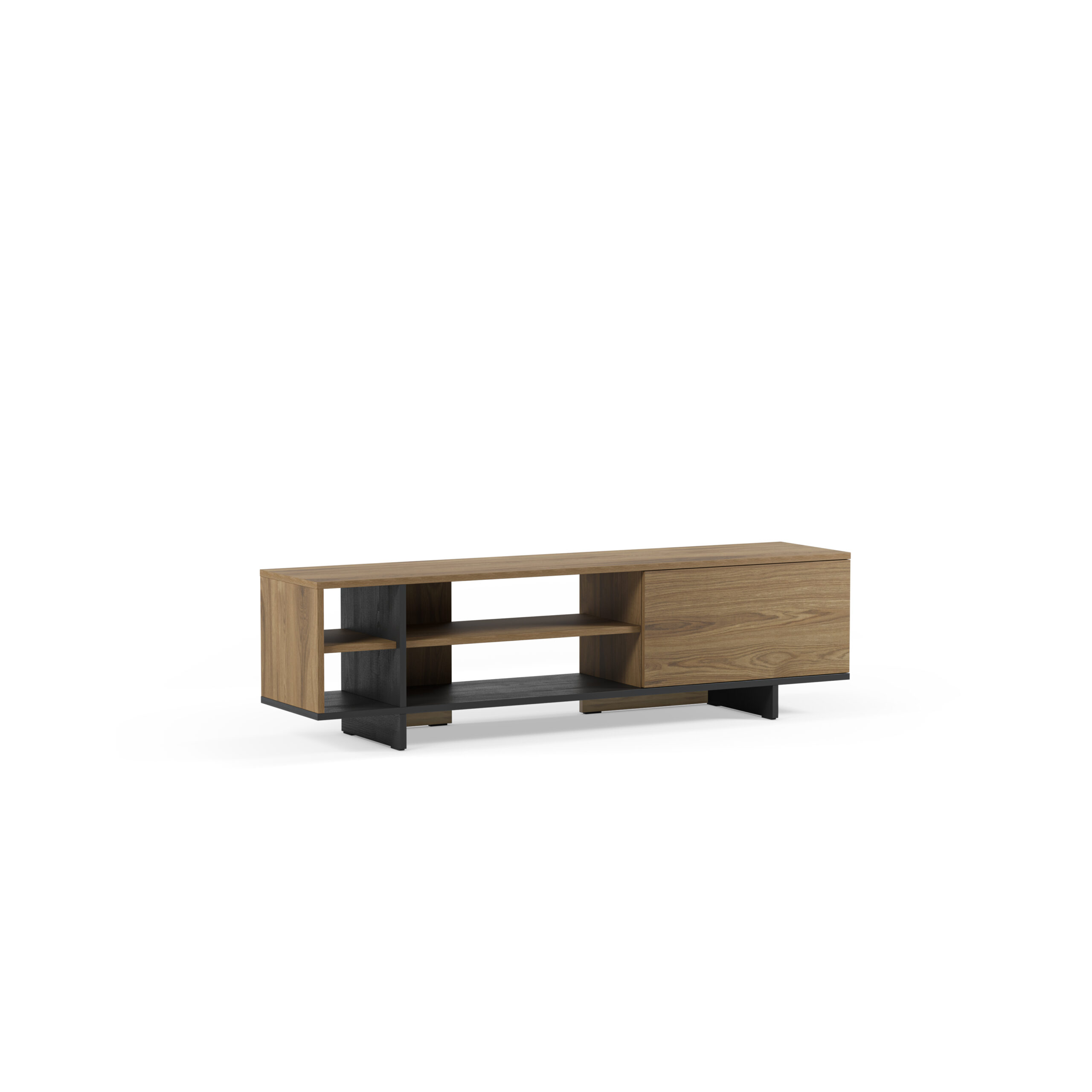 MUEBLE TV 1P4H ROBLE-UD/NEGRO
