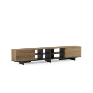 MUEBLE TV 2P 230CM ROBLE-UD/NEGRO