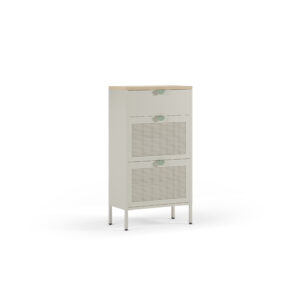 MUEBLE ZAPATERO CREMA/ROBLE