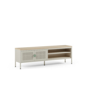 MUEBLE TV 2P2H 160CM CREMA/ROBLE