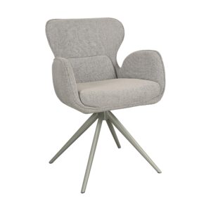 SILLON GIRATORIO GRIS/PATA GRIS 2P/CAJA